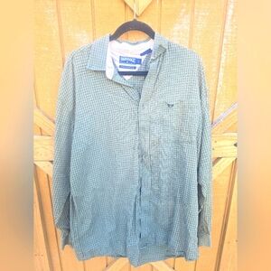 Panhandle Men's Green Checkered Shirt